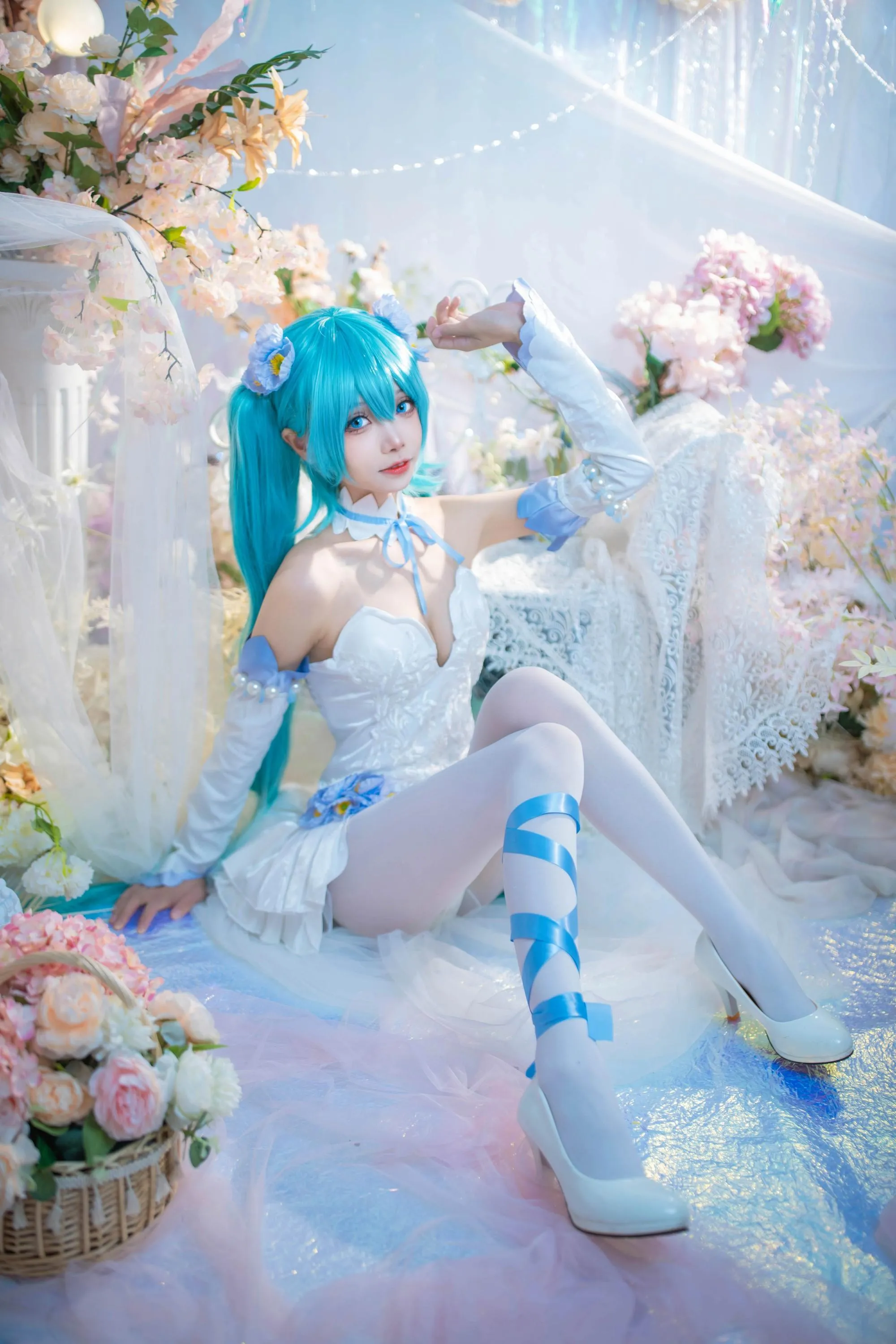 艾西Aiwest – NO.011 初音 粉蝶花 [42P]插图9